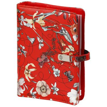 1111-04 Refillable Personal Planner Agenda Sea of Flowers Red